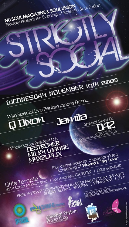 Strictly Social – Nov 19 – Q Dixon, Jamila